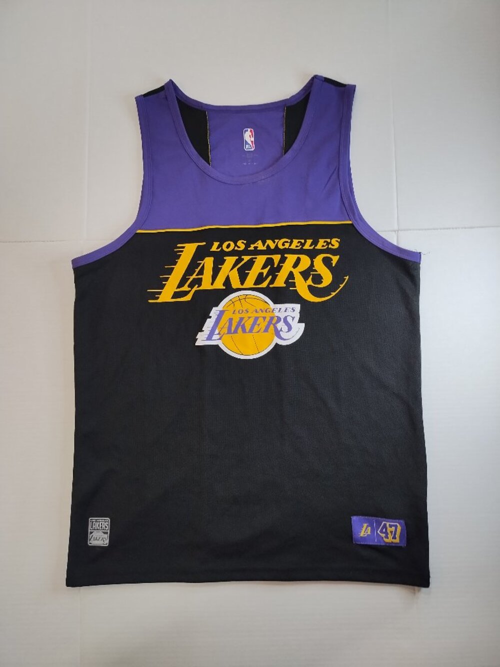 NBA Los Angeles Lakers Jersey Purple Black Yellow Basketball